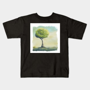 Tree on a hill Kids T-Shirt